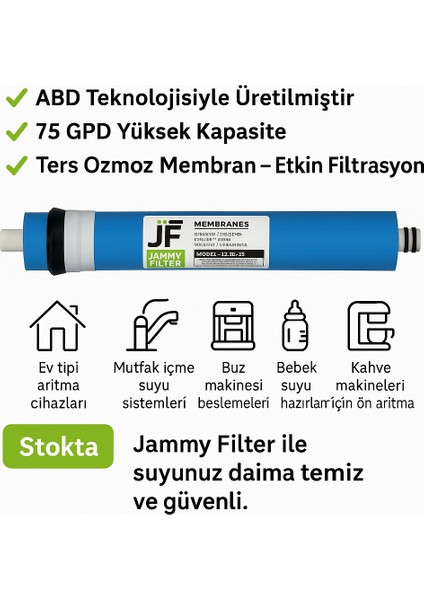 Jammy Membran Filtre Su Arıtma Sistemi Filtre Su Temiz Su Arıtma Sistemleri Su Arıtma Cihazı Için