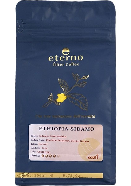Ethiopia Sidamo Çekirdek-250gr