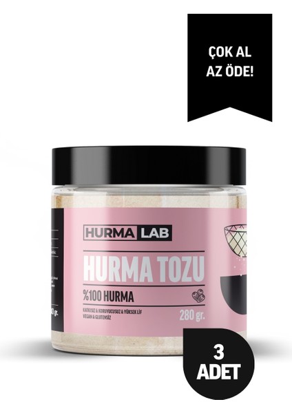 Hurma Tozu 280 Gr. 3'lü