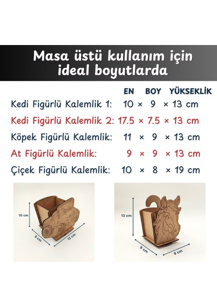6’lı Ahşap Kalemlik Boyama Seti – Araba, Kedi, Köpek, At ve Çiçek Figürlü Anaokulu ve Kreş İçin Dekoratif Sanat Etkinliği – Kendin Yap Aktivite, Fırça ve Boya Dahil fırsatları