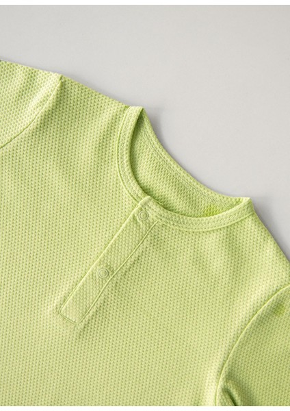 Organik Dorian 2'li T-Shirt Mavi-Yeşil fırsatları