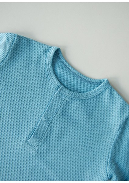 Organik Dorian 2'li T-Shirt Mavi-Yeşil indirimleri