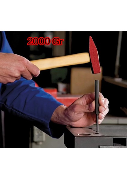 Ahşap Saplı Çelik Çekiç 2000 gr