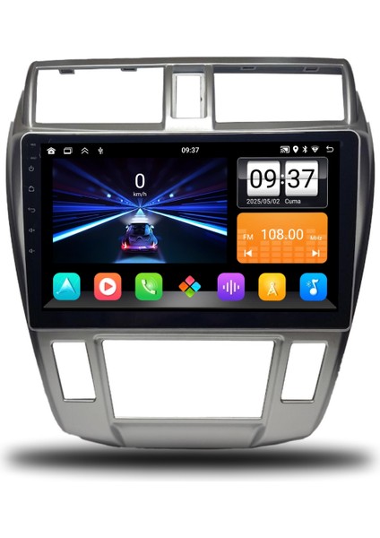Honda City 2009-2012 Arası Dijital Klima 6-64 GB Multimedya Navigasyon
