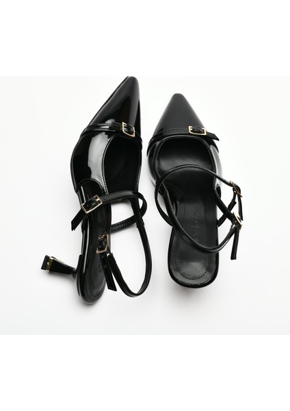 Asta Kısa Topuklu Tokalı Rugan Stiletto modelleri