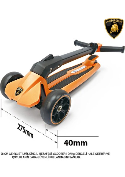 Lisanslı L1 Luxury Katlanabilir 3 Tekerlekli Işıklı Çocuk Scooter modelleri