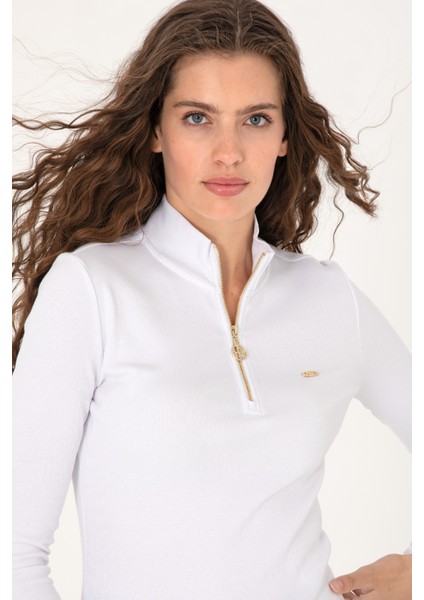 Kadın Beyaz Sweatshirt 50313564-VR013 fiyatları