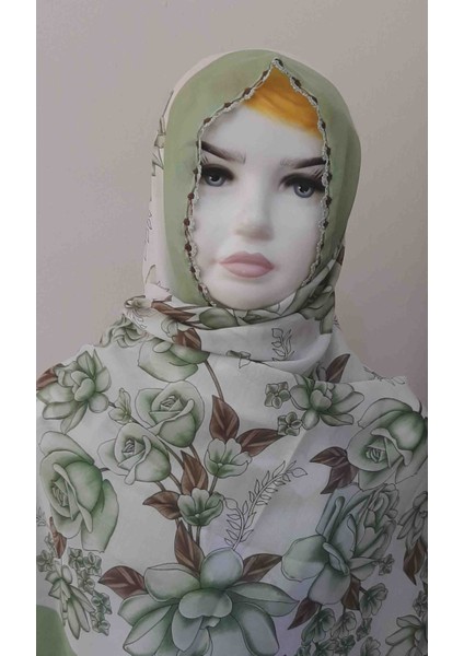 El Emeği 4 Tarafı Tığ Oyalı Baş Örtüsü EN 90CM-BOY 95CM modelleri