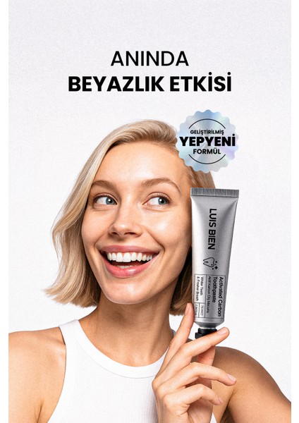 Aktif Karbon Diş Temizleme Macunu 75 ml - Bambu Diş Fırçası Set modelleri