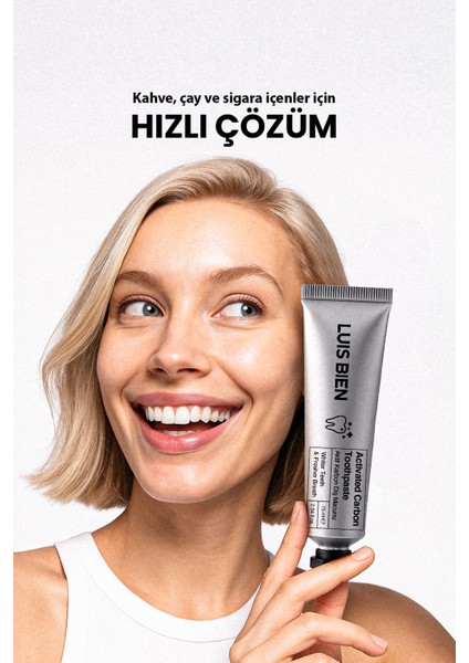 Diş Beyazlatma Seti (Diş macunu 75ml + Toz 50gr modelleri