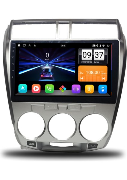 Honda City 2009-2012 Arası Manuel Klima 8-128 GB Multimedya Navigasyon