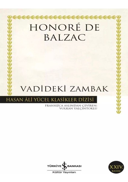 Vadideki Zambak - Honoré De Balzac