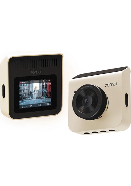 A400 Dashcam 1440P Quad Hd 2k 145° Açılı Gece Görüşlü Araç Kamerası Bej