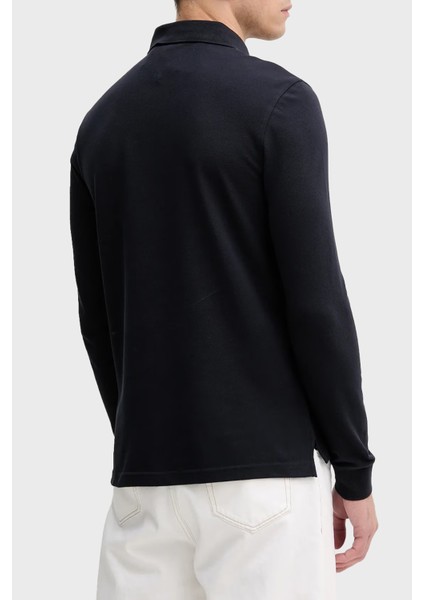 Logolu Pamuklu Regular Fit Düğmeli Polo Yaka Sweat Erkek Polo Yaka Sweat MW0MW20183 Dw5 modelleri