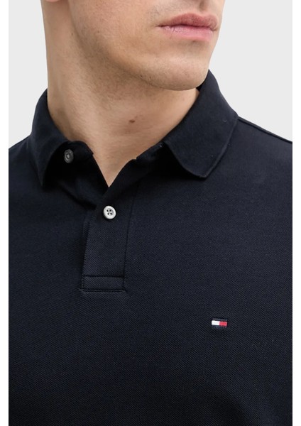 Logolu Pamuklu Regular Fit Düğmeli Polo Yaka Sweat Erkek Polo Yaka Sweat MW0MW20183 Dw5 fırsatları
