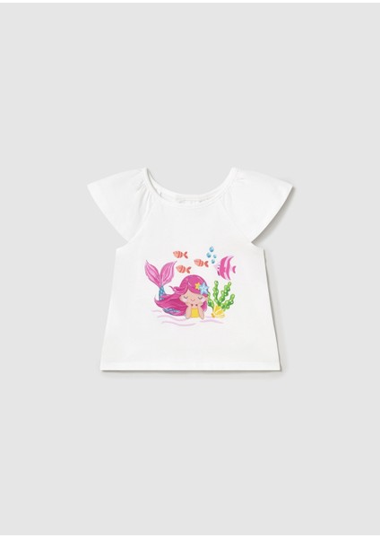 Kız Bebek Tişört Şort 3'lü Takım Fuşya 1232 modelleri