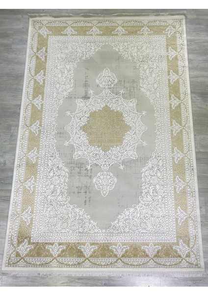 Elegance, Emsali Ipeksi Yün Tuşeli Triko Akrilik Oturma Odası ve Salon Halısı