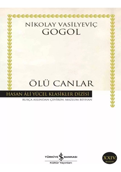 Ölü Canlar - Nikolay Vasilyeviç Gogol