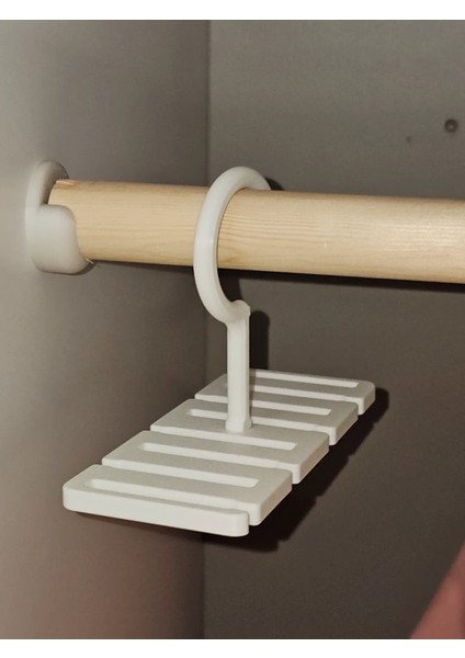 8'li Kemer Askısı – Petg 3D Baskı Dolap Içi Düzenleyici Askılık | Kırılmaz ve Pratik Tasarım fiyatları