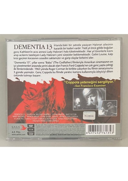 Dementia VCD (Orijinal Dönem Baskı Vcd) fiyatları
