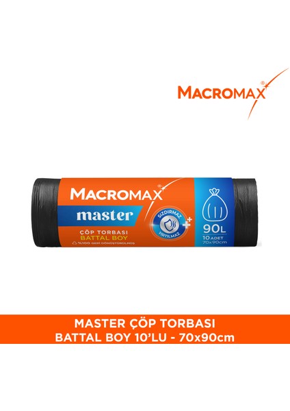Master Çöp Torbası Battal Boy-10 Adet