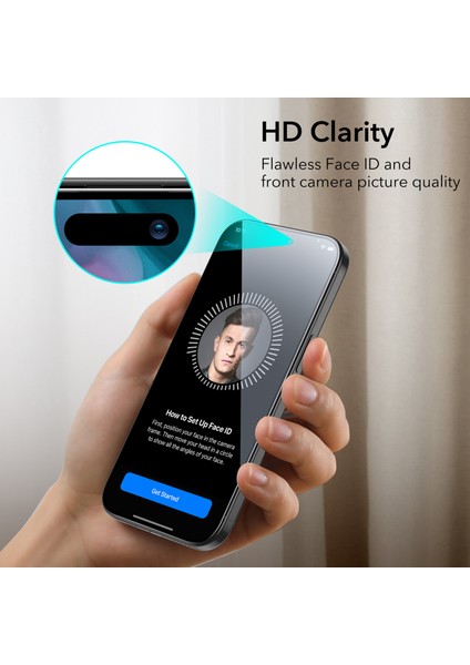 Iphone 15 Anti-Static Temperli Full Cam Ekran Koruyucu 2 Adet fırsatları