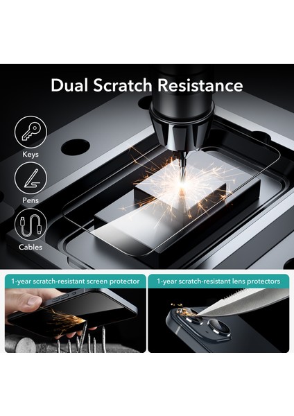 Iphone 15 Anti-Static Temperli Full Cam Ekran Koruyucu 2 Adet indirimleri