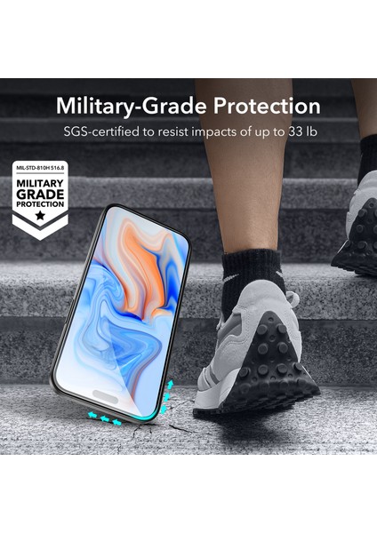 Iphone 15 Anti-Static Temperli Full Cam Ekran Koruyucu 2 Adet