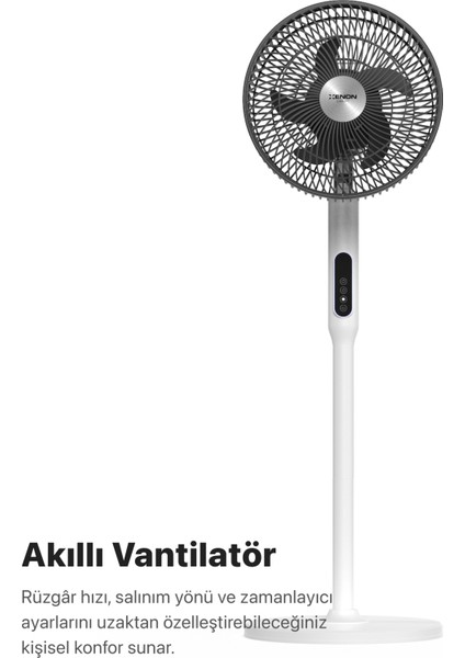 Akıllı Vantilatör Wi-Fi Bluetooth Mobil Uygulama Kontrollü Max. 60 db Ultra Sessiz 7 Saat Zamanlayıcı Ayaklı Fan X7430 fiyatları