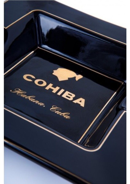 Cohıba Kare Seramik Puro Küllüğü Siyah Gold Logolu - CKL0139 fiyatları