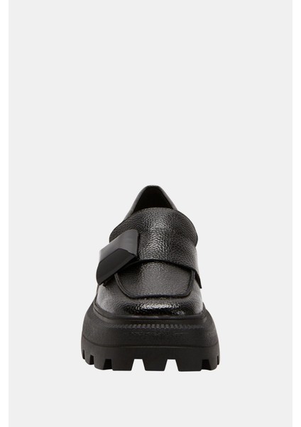 The Geli Combat Kadın Siyah Loafer modelleri