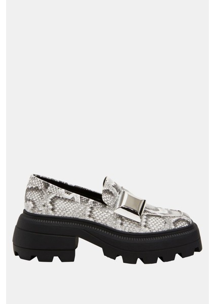 The Geli Combat Kadın Siyah Multi Loafer