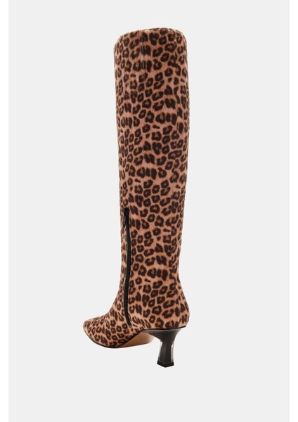 The Zaharrah Kadın Leopar Topuklu Çizme indirimleri