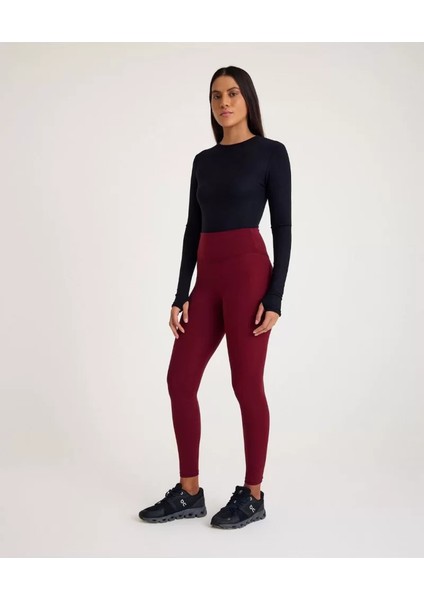 Nonofit Yüksek Bel Düz Sporcu Tayt