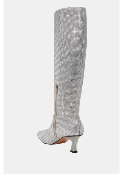 The Zaharrah Kadın Gümüş Taşlı Topuklu Çizme indirimleri