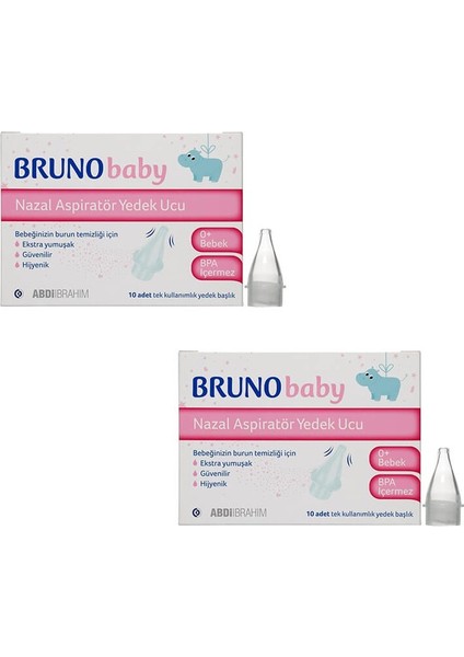 Brunobaby Nazal Aspiratör Yedek Ucu 2 Adet