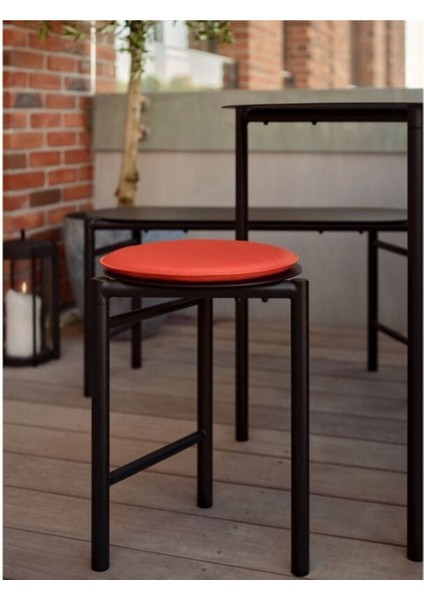 Disk Tabure Siyah Çelik 45 cm - Çap 33 cm fırsatları