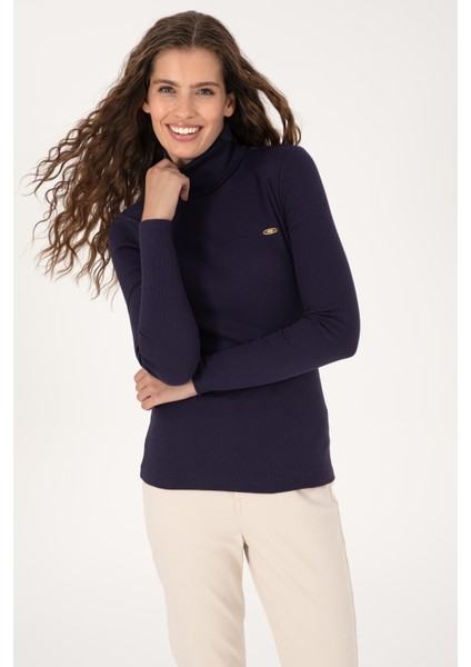 Kadın Mürdüm Sweatshirt 50313430-VR074