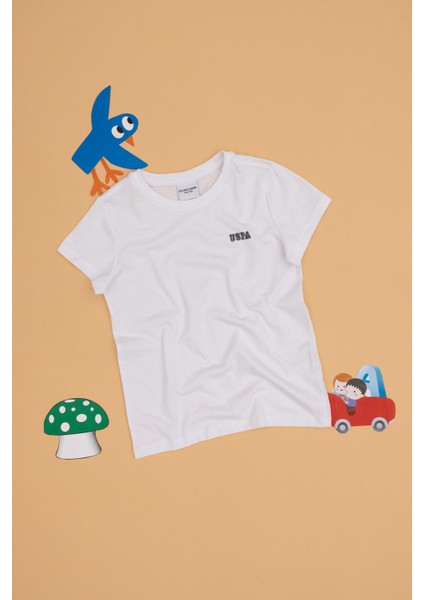 Erkek Çocuk Beyaz Tişört 50313932-VR013