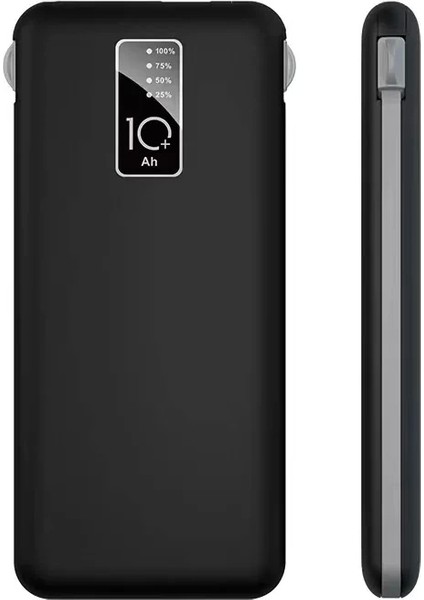 Pw-05 Hızlı Şarj Powerbank LED Göstergeli Micro Lightning Type-C Dahili Kablolu Taşınabilir Şarj Cihazı 10000MAH indirimleri