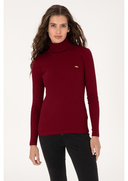 Kadın Bordo Sweatshirt 50313430-VR014