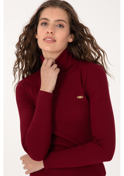 Kadın Bordo Sweatshirt 50313430-VR014 fiyatları