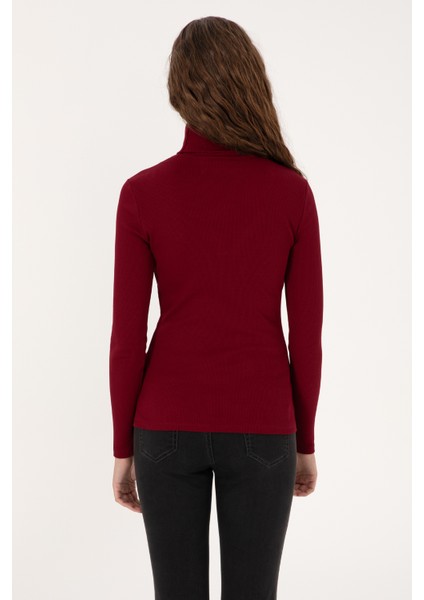 Kadın Bordo Sweatshirt 50313430-VR014 indirimleri