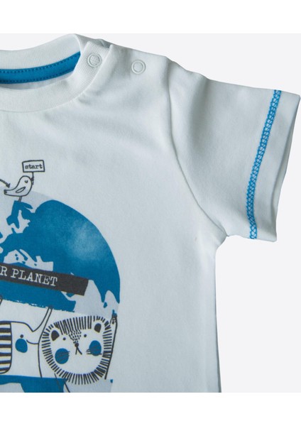 Organik Save Your Planet 3'lü Takım Beyaz Saks Mavi fırsatları
