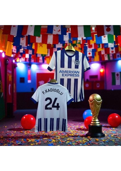 Ferdi Kadıoğlu Brighton Albion 2024/25 Iç Saha Forma Mavi