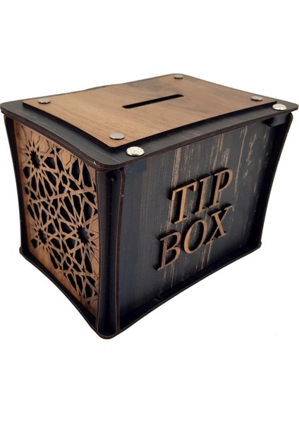 Kişiye Özel Isimli Ahşap Bahşiş Kutusu Sandık Tip Box Kumbara Tibbox indirimleri