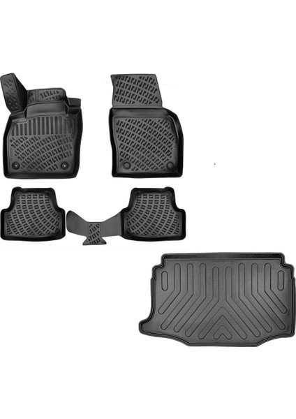 Seat Arona 2017 Sonrası Havuzlu Paspas + Alt Bagaj Havuzu Set