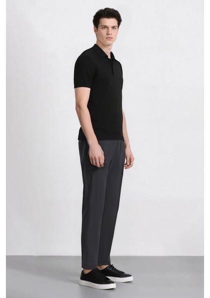 %100 Pamuk Keten Görünümlü Pantolon Beli Lastikli Slim Fit Dar Kesim Cepli Düz Paça modelleri