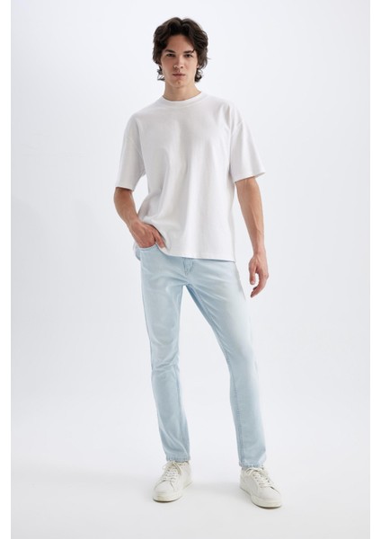 Pedro Slim Fit Dar Kalıp Normal Bel Dar Paça Jean Pantolon D1818AX24SM