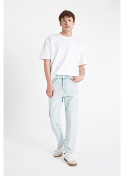 90's Slim Fit Dar Kalıp Yüksek Bel Dar Paça Jean Pantolon D1820AX24SM fiyatları